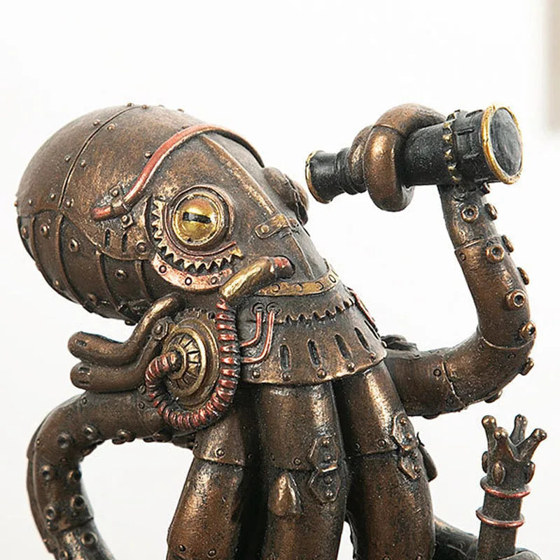Avtoit | Steampunk Octopus Mechanical Traveler Figurines Home Decors