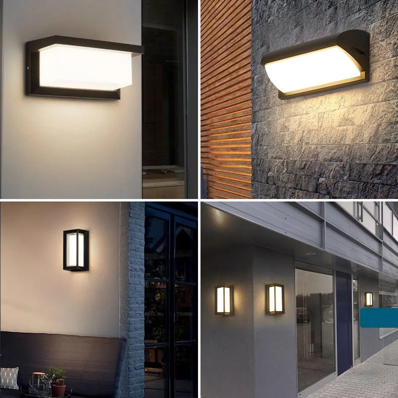 Avtoit | LED wall light with radar motion sensor – 16W waterproof light for indoor and outdoor use, cold and warm white light, AC85-265V