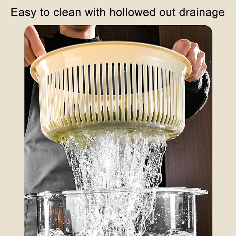 Avtoit | Manual Spin Vegetable Drainer Basket