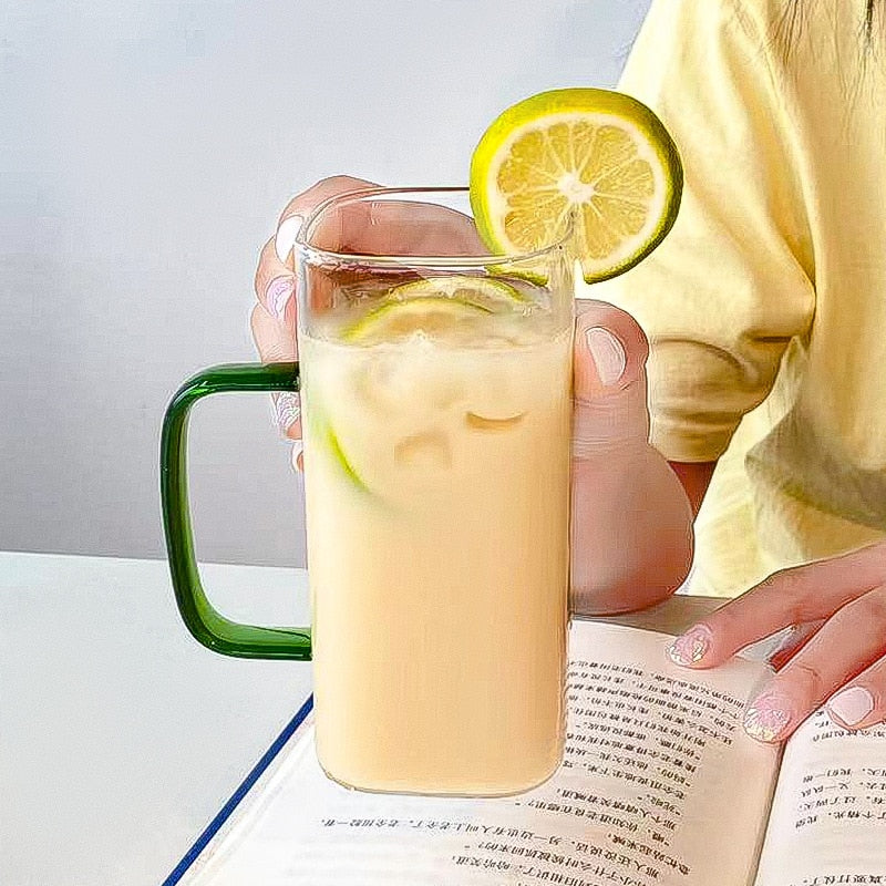 Avtoit | Stylish Square Large Capacity Mug with Straw