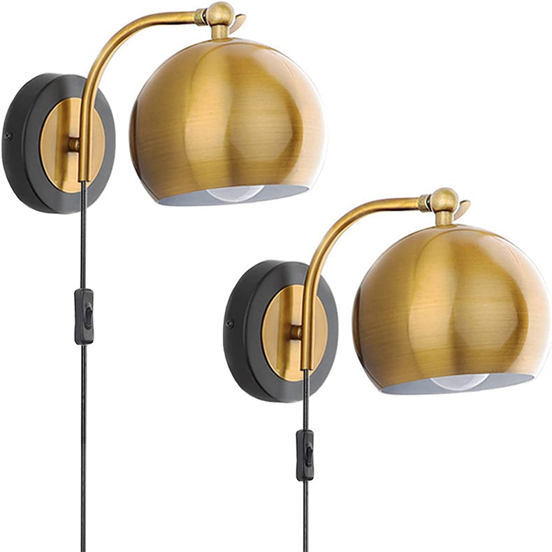 Avtoit | AntiqueAura – Classic Vintage Wall Lamp with Plug for Elegant Spaces