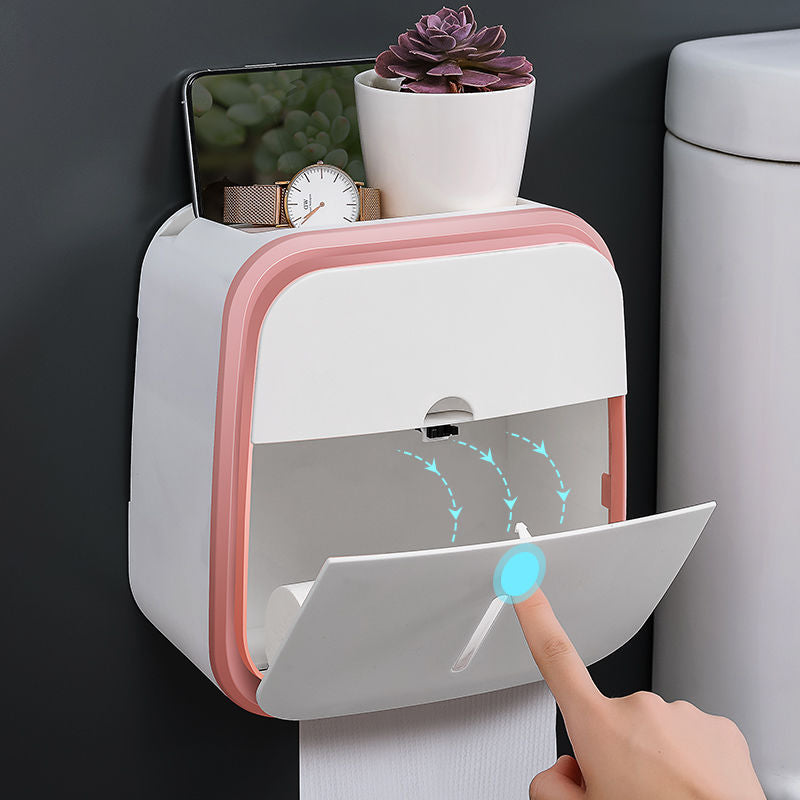 Avtoit | Wall-Mounted Bathroom Organizer Tissue Box Holder