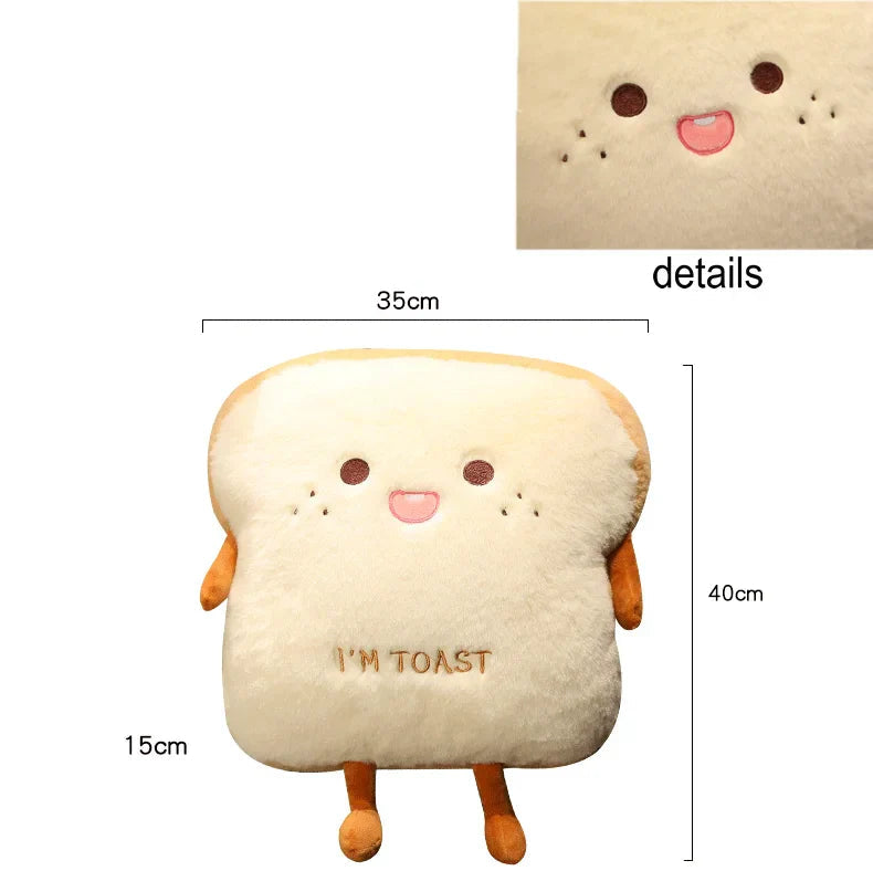 Avtoit | Plush Toast Bread Ultra Soft Hand Warmer Pillow