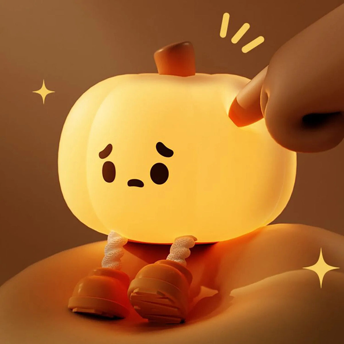 Avtoit | Sad Pumpkin Touch Sensor Lamp Decor