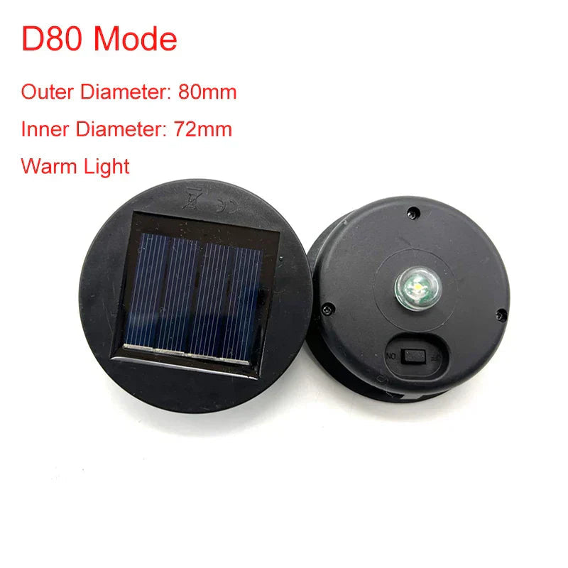 Avtoit | GlowJar Solar Deck Lights | Solar Powered | Warm White LED Fairy Lights | For Garden & Balcony