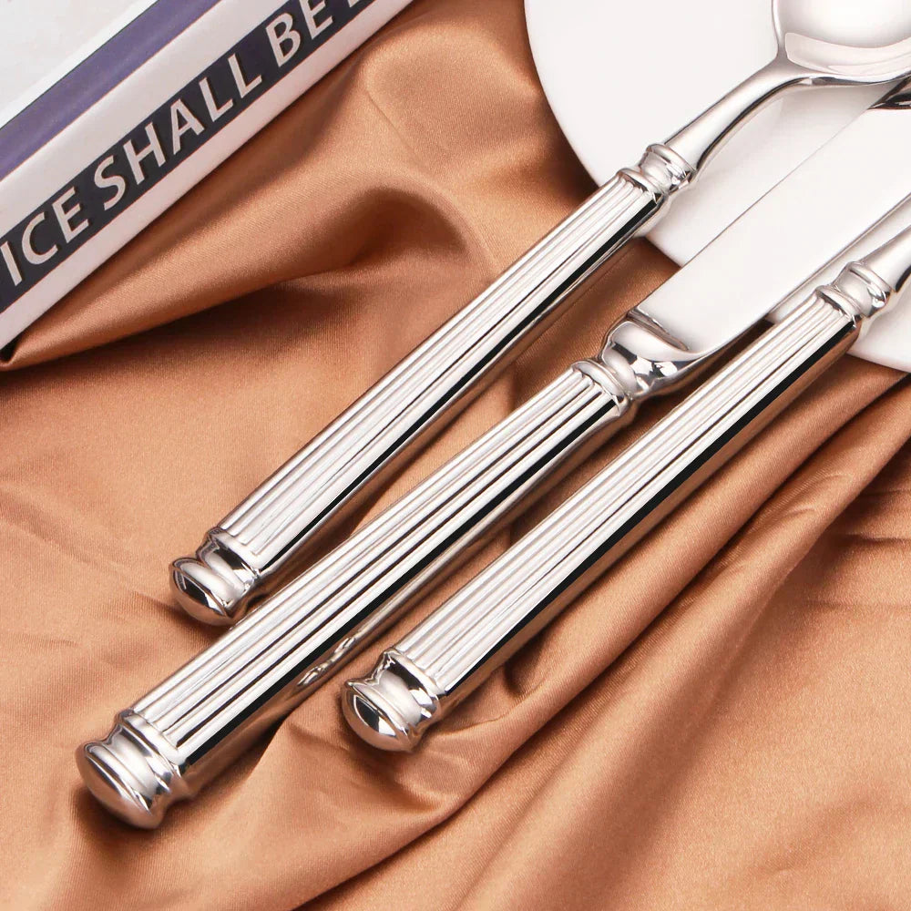 Avtoit | Premium Stainless Steel Cutlery Set – 304 Mirror Finish Silverware for Everyday & Formal Dining