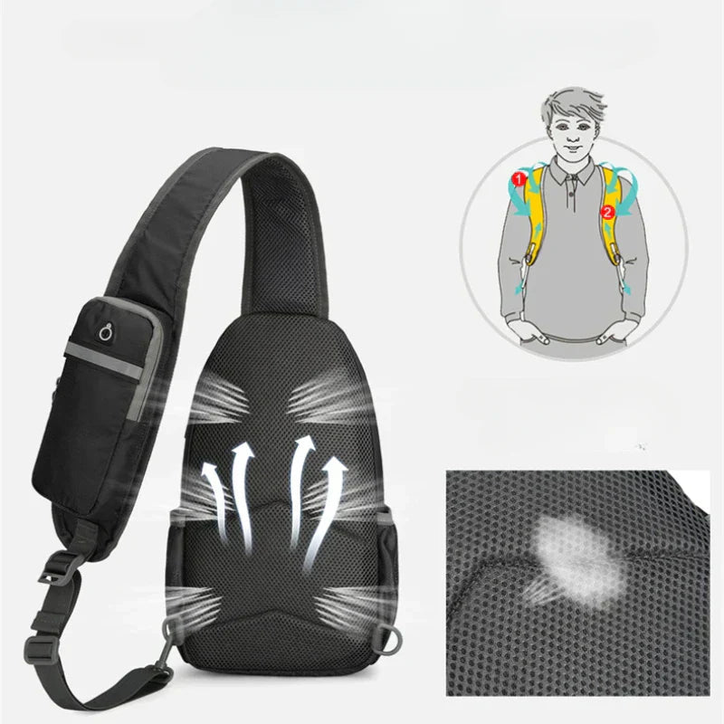 Avtoit | SecurePack | Anti-Theft Waterproof Multi-Pocket Shoulder Backpack – Lightweight Crossbody Travel Bag