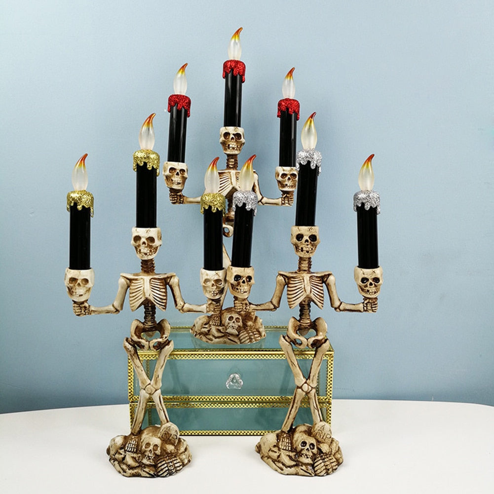 Avtoit | Scary Skeleton Halloween Candle Lights