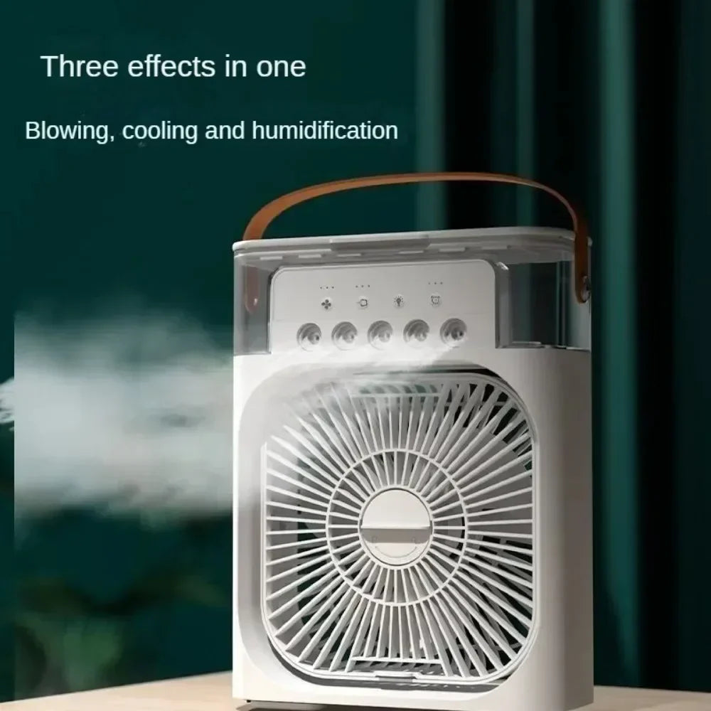 Avtoit | Auronix Mini Air Cooler | 3-in-1 Fan with LED & Humidifier | USB | 600ml Tank
