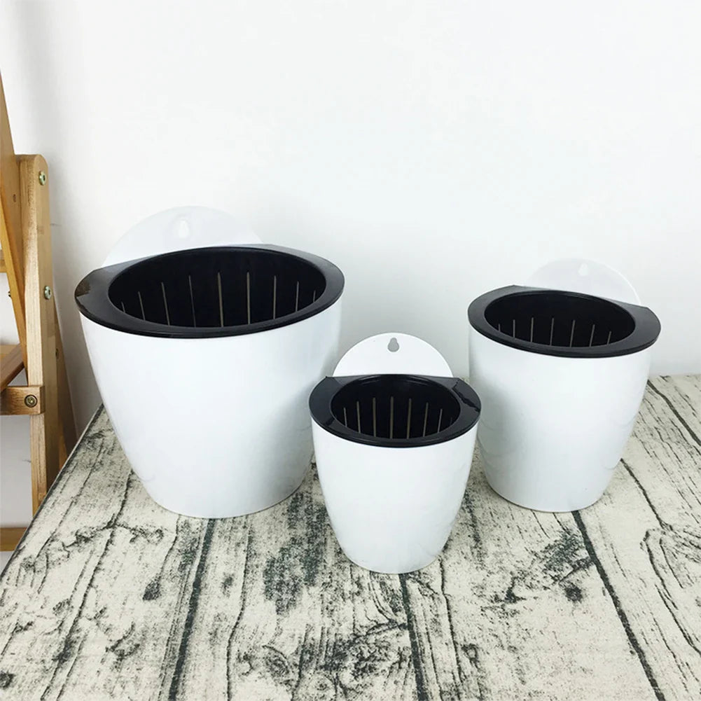 Avtoit | Self-watering hanging plant pot – Modern flower pot for wall mounting