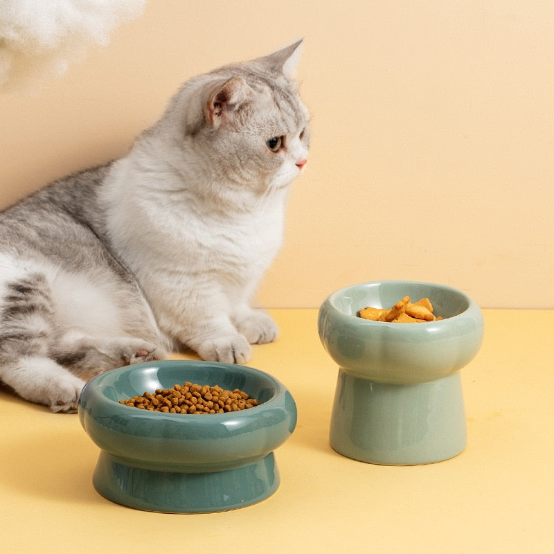 Avtoit | Luna Ceramic Elevated Cat Bowls