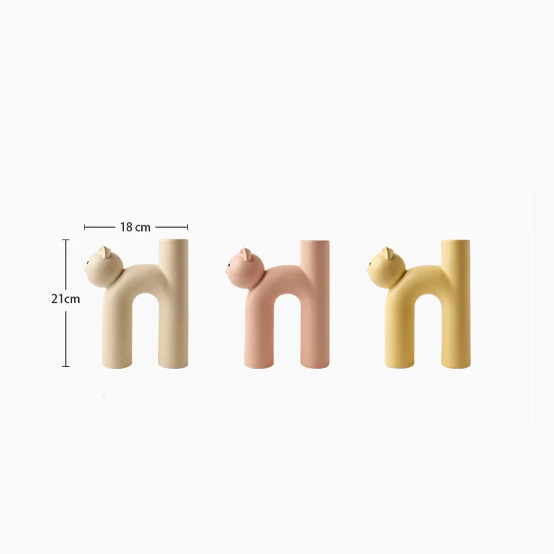 Avtoit | Mini Cat Elegant Minimal H-shaped Flower Vase