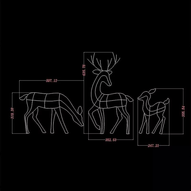 Avtoit | Glowing Reindeer Light Garden Decoration