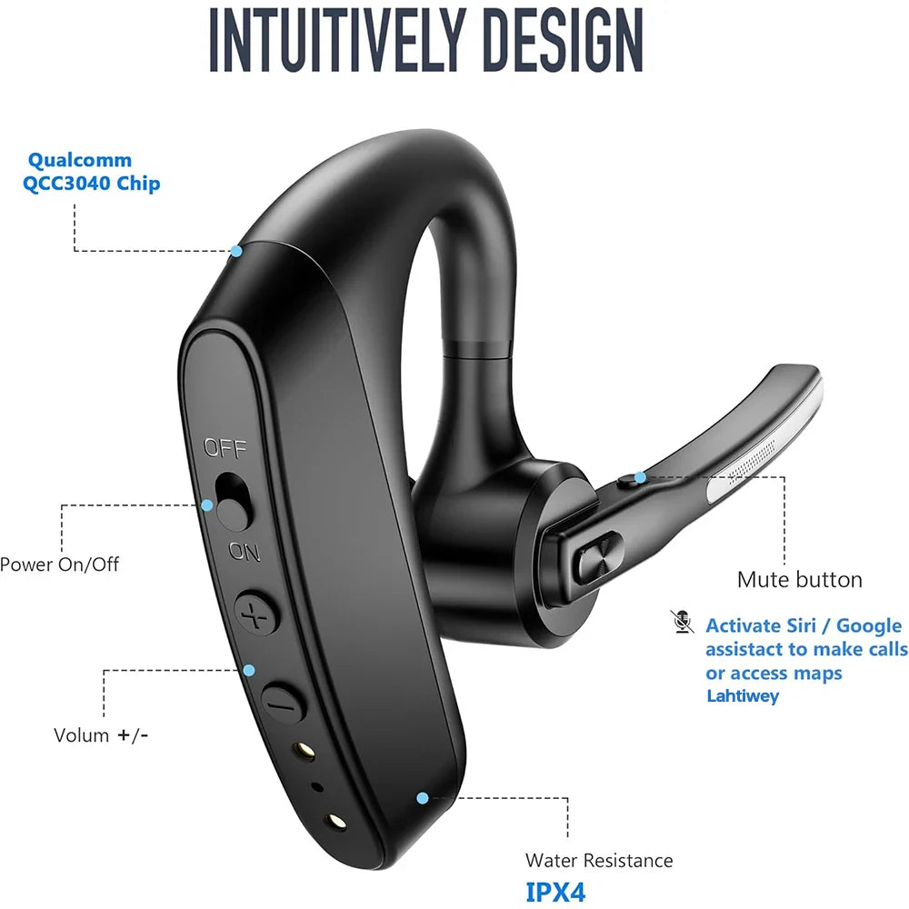 Avtoit | Noise-Cancelling Bluetooth Headset with Dual Microphones – Orivo