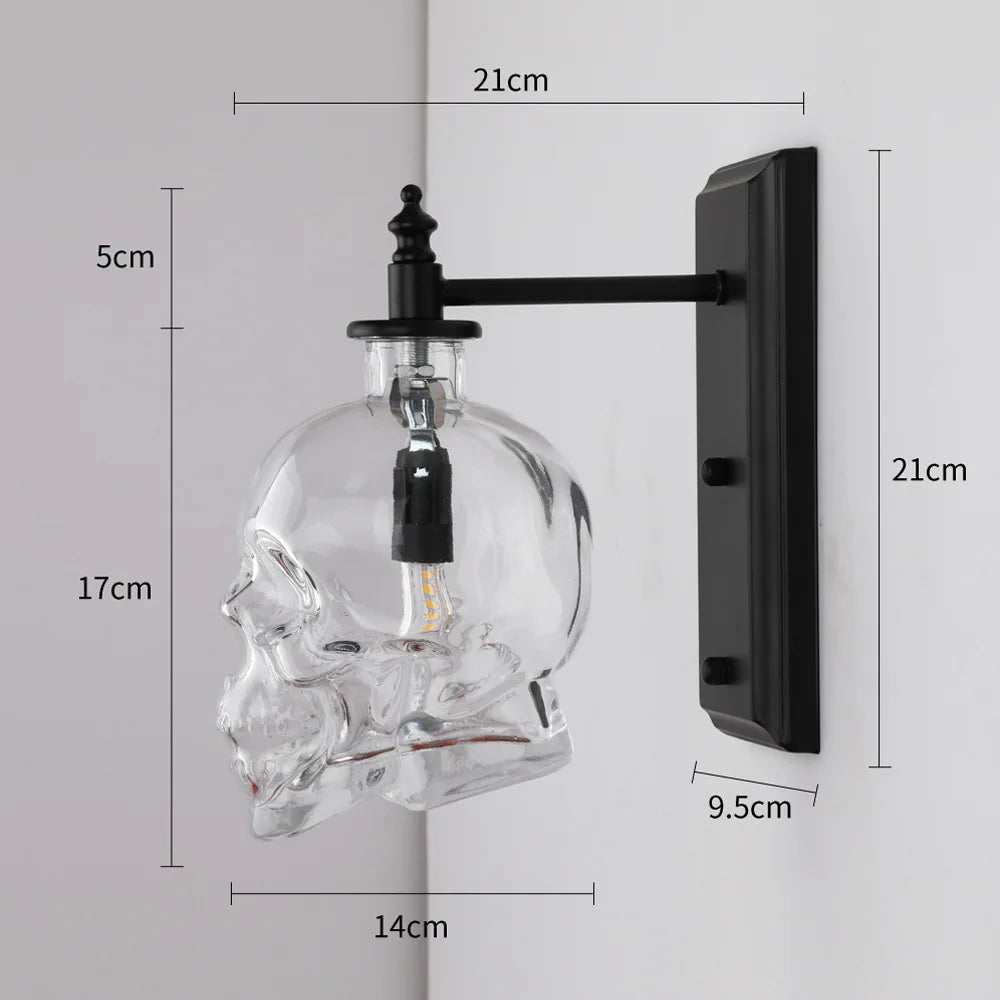 Avtoit | Gothic Skull Bottle Retro Wall Lamp