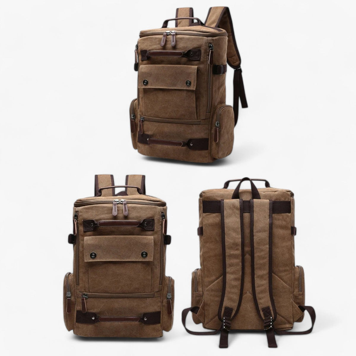 Avtoit | Vintage Canvas Backpack – Stylish & Functional with Laptop Compartment for Everyday & Adventure