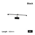 Avtoit | 80-100cm LED wall lamp - Modern black/silver wall light for the bathroom, internally mounted picture light