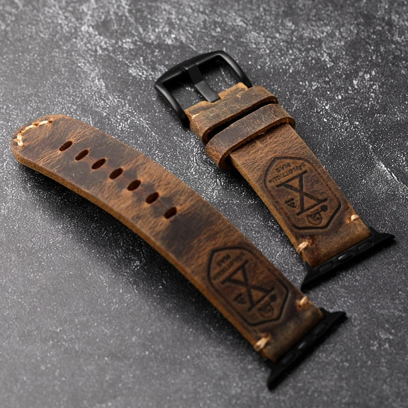 Avtoit | Handcrafted genuine leather cowhide Apple Watch band