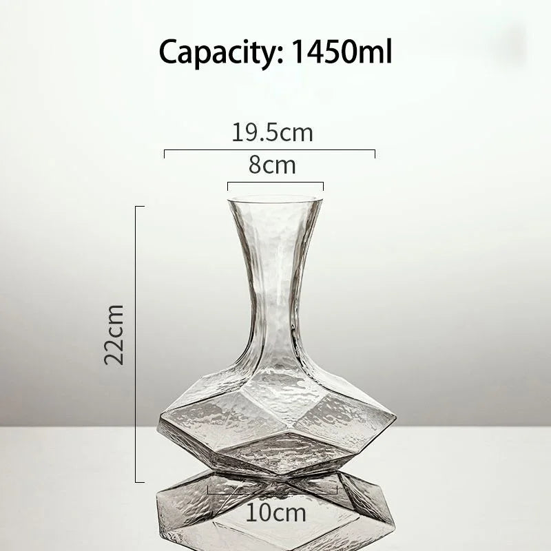 Avtoit | Irregular Crystal Glass Wine Decanter