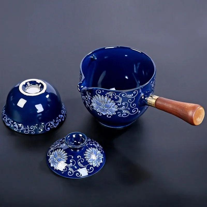 Avtoit | Traditional Harmony Ceramic Rotating Teapot