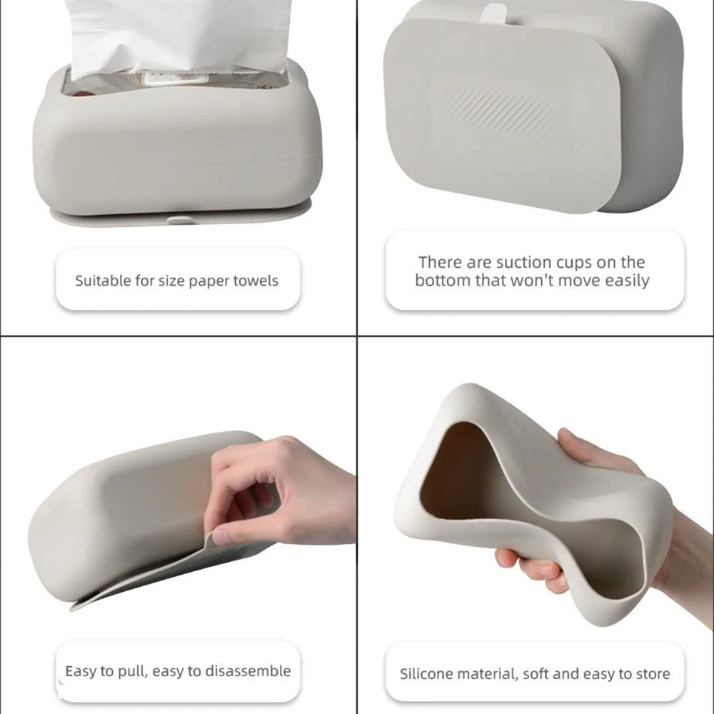Avtoit | Minimalist Design Suction Wall-Mounted Tissue Dispenser
