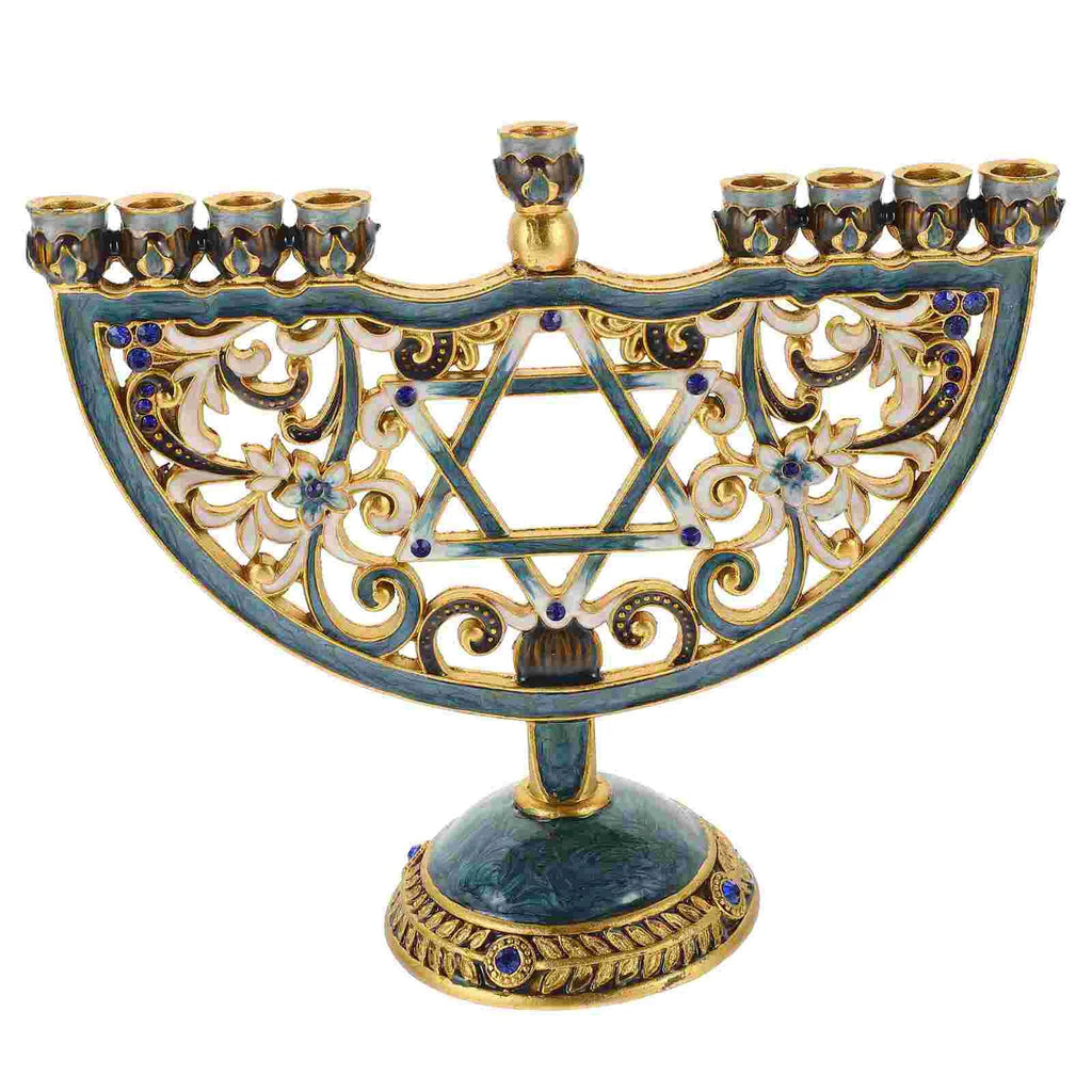 Avtoit | Auriona Menorah Candle Holder | Chanukah Candelabrum & Table Decoration | Wedding & Holiday Decoration | Luxurious Elegance