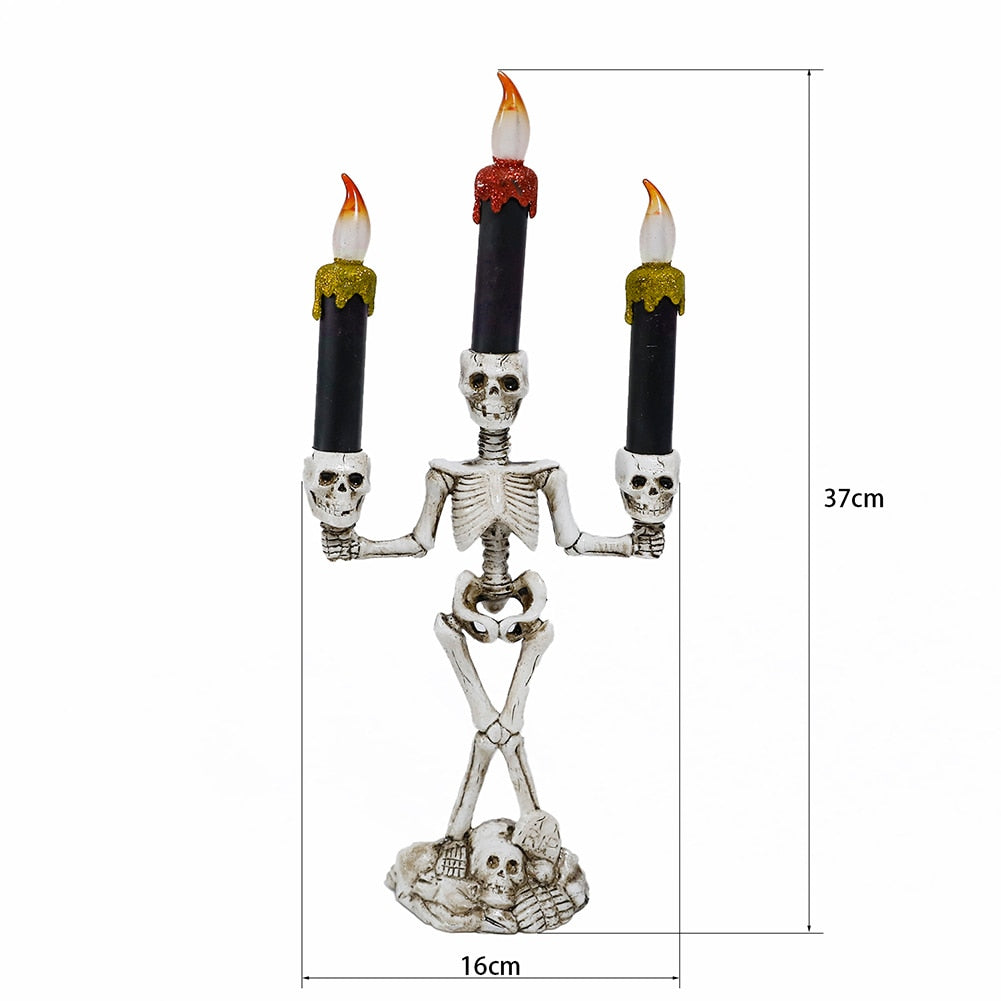 Avtoit | Scary Skeleton Halloween Candle Lights