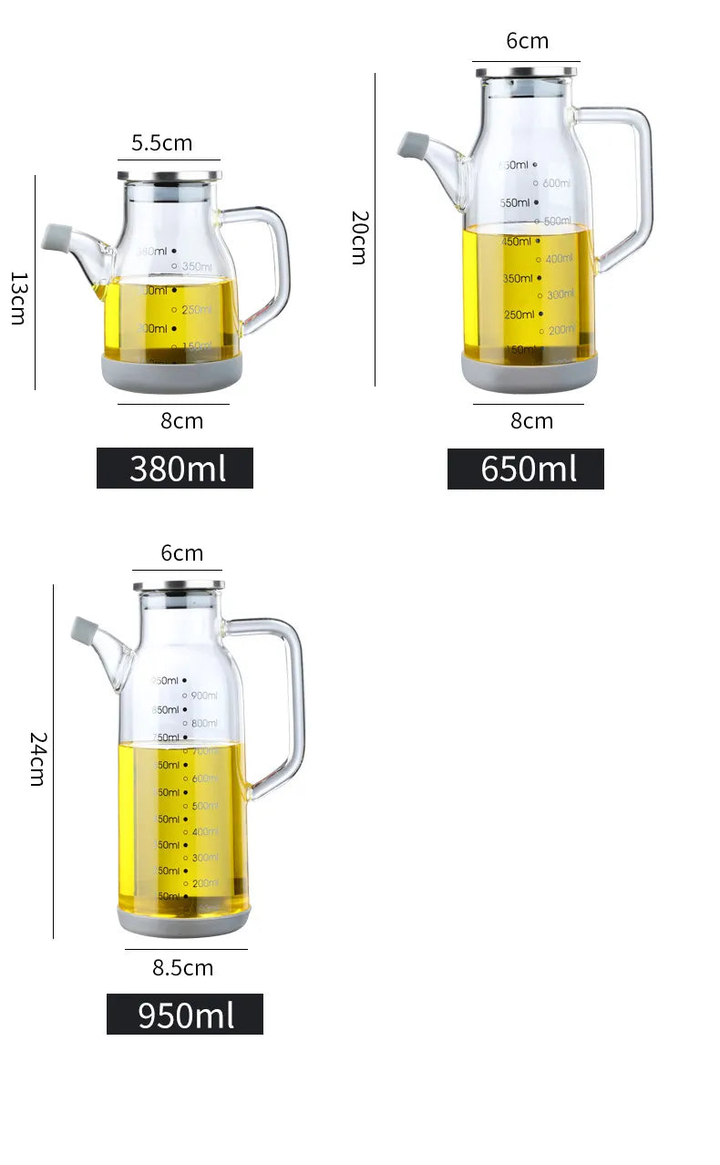 Avtoit | Pure Glass Measuring Scale Oil Dispenser  Bottle