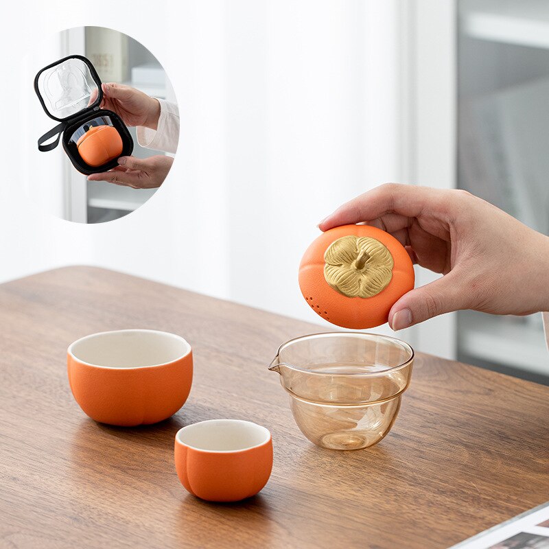 Avtoit | Mini Pumpkin Ceramic Teapot Set