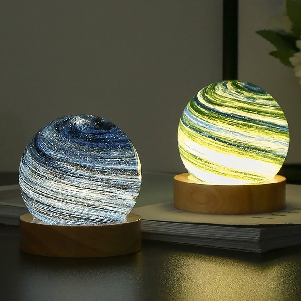 Avtoit | 3D Crystal Planets Atmosphere Night Lamp