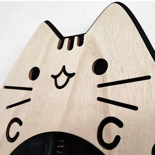 Avtoit | Happy Curious Cat Wall Clock