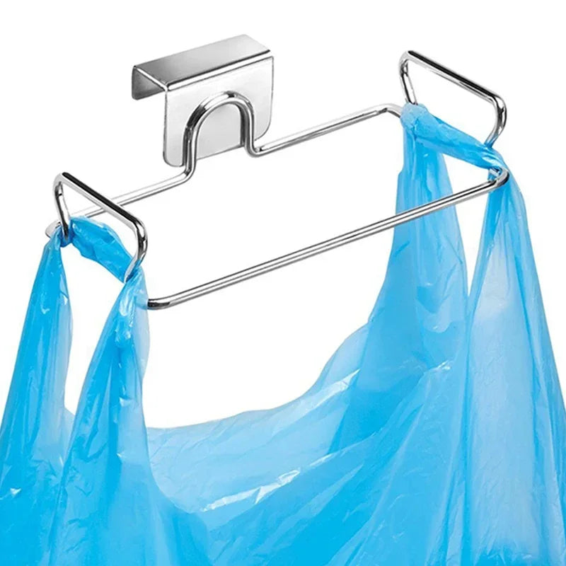 Avtoit | ClipBin Waste Holder | Stainless Steel Clip for Garbage Bags | No Drilling | For Kitchen & Bathroom