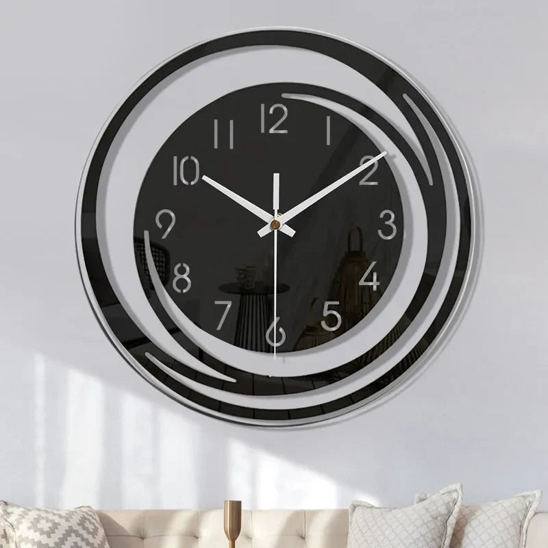 Avtoit | Acrylic Wall Clock - Scandinavian Design - Black - Clock