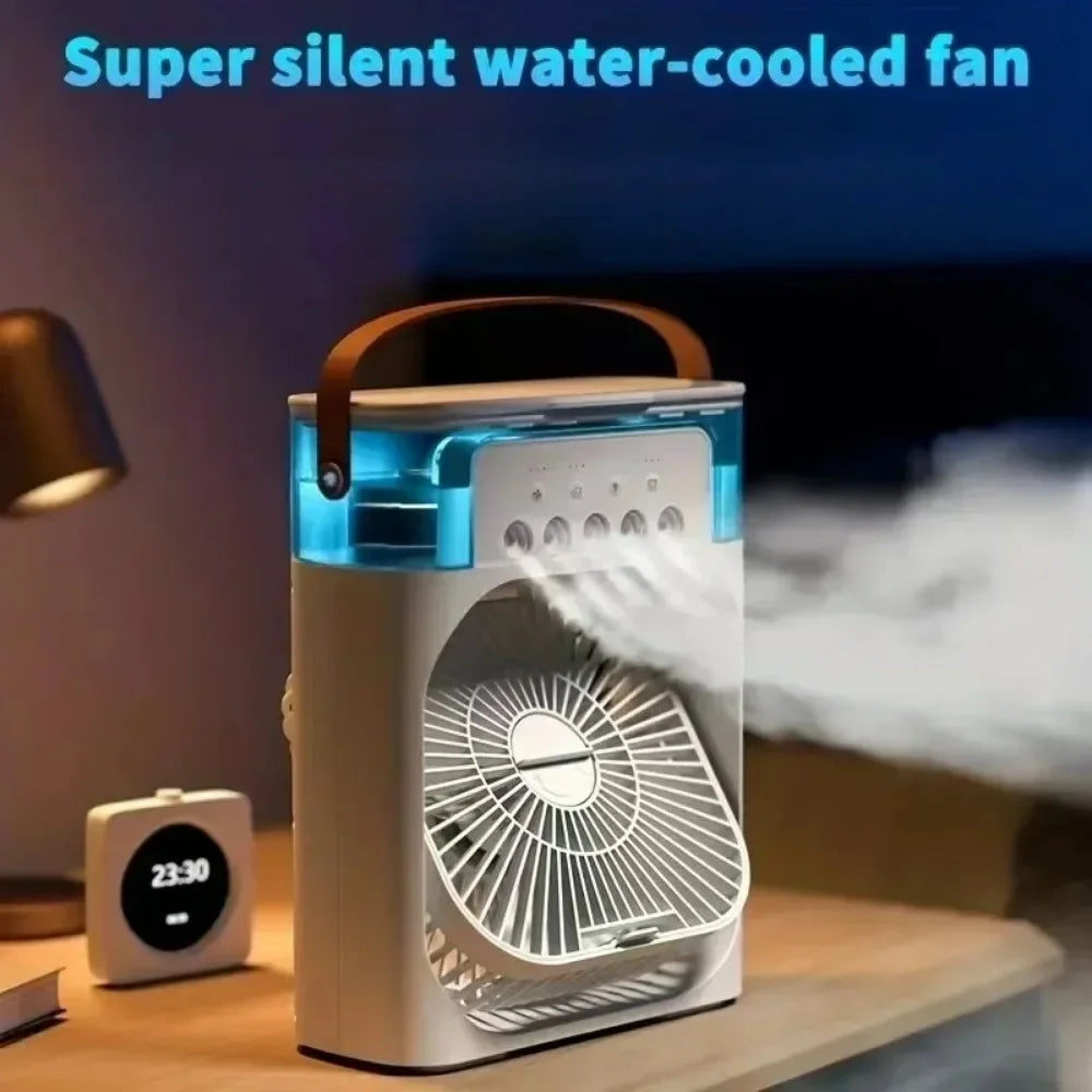 Avtoit | Auronix Mini Air Cooler | 3-in-1 Fan with LED & Humidifier | USB | 600ml Tank
