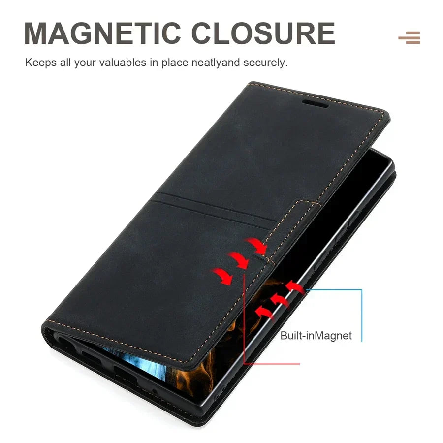 Avtoit | Leather Wallet Cover Flip Case - Google Pixel