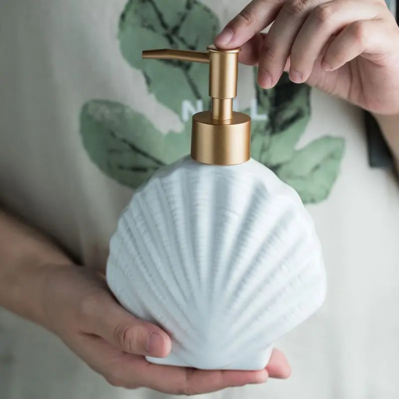 Avtoit | AquaNaut Soap Dispenser | Maritime Design | Shell & Starfish Motif | Bathroom Decor