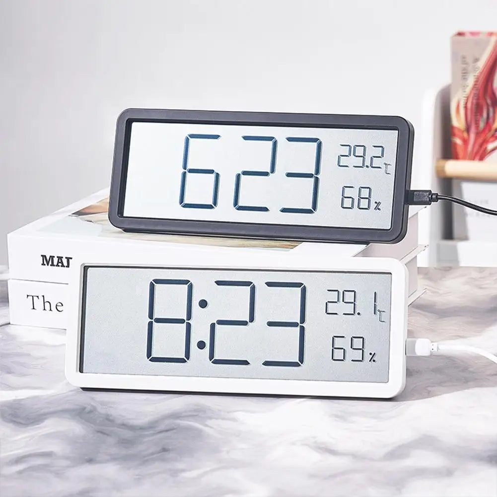 Avtoit | TimeVibe Large LED Digital Wall Clock with Temperature & Humidity Display