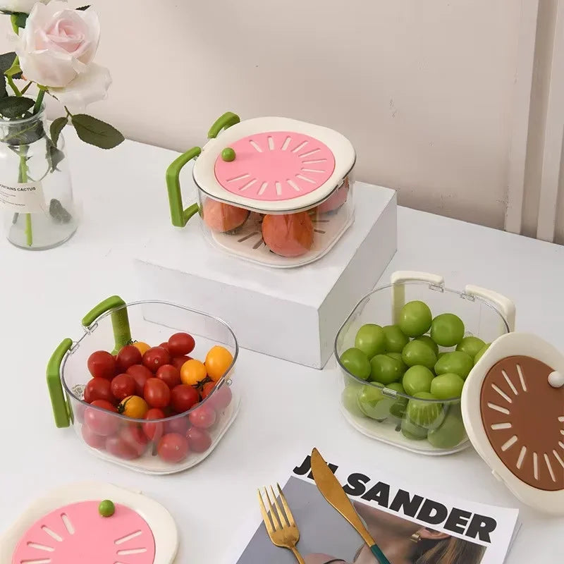 Avtoit | Dust-Proof Fruit Drainer Basket