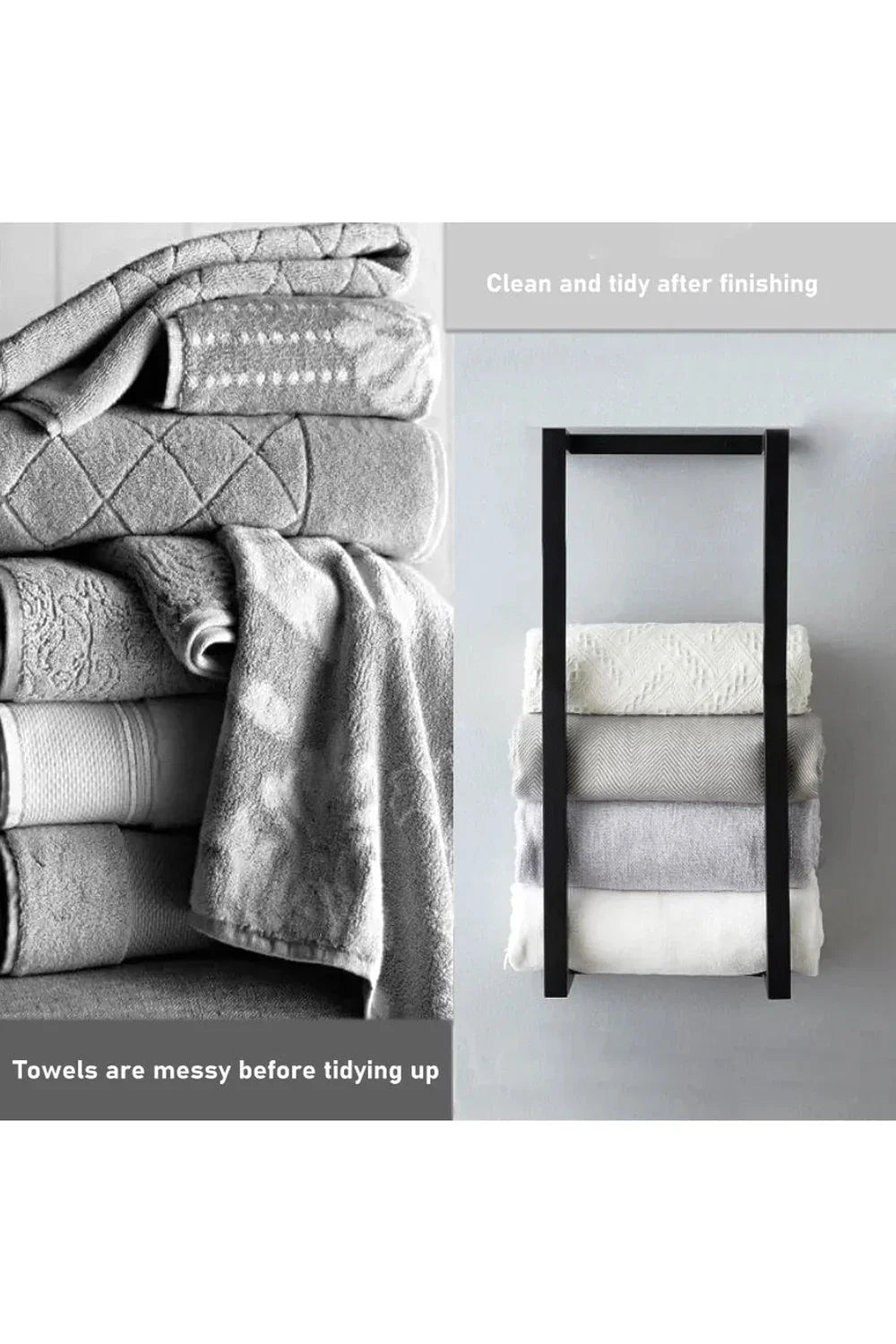 Avtoit | Slim Black Bathroom Shelf