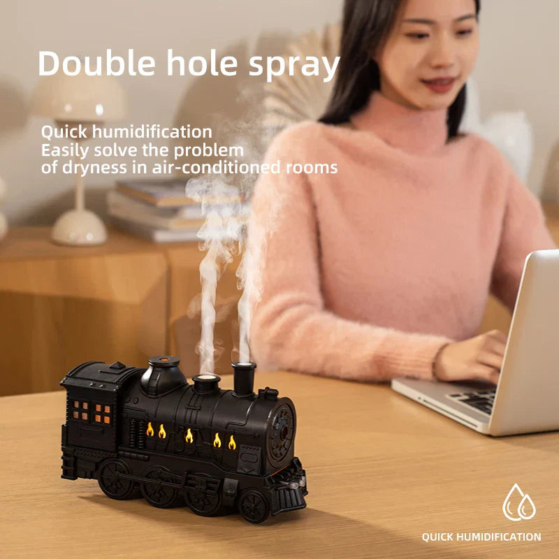 Avtoit | Mini Train Aromatherapy Essential Oil Diffuser Lamp Decor