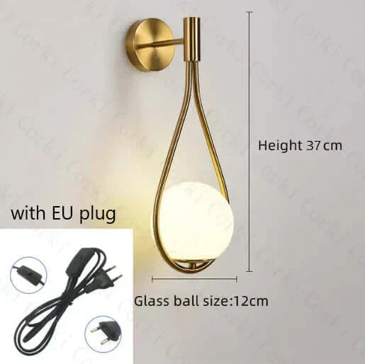 Avtoit | Drop Luxury Glass Ball Wall Light