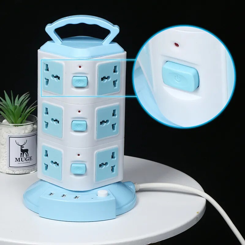 Avtoit | Tower Design Surge Protector Vertical Power Strip