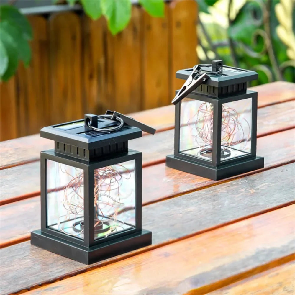 Avtoit | Solar LED Lantern with Fairy Lights – Decorative Garden Lamp for Outdoors and Terrace