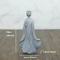 Avtoit | Buddha Stone Statue Small Buddhist Monks Tibetan Buddhism Figures Zen Garden Ornament Meditation Home Aquarium Decoration