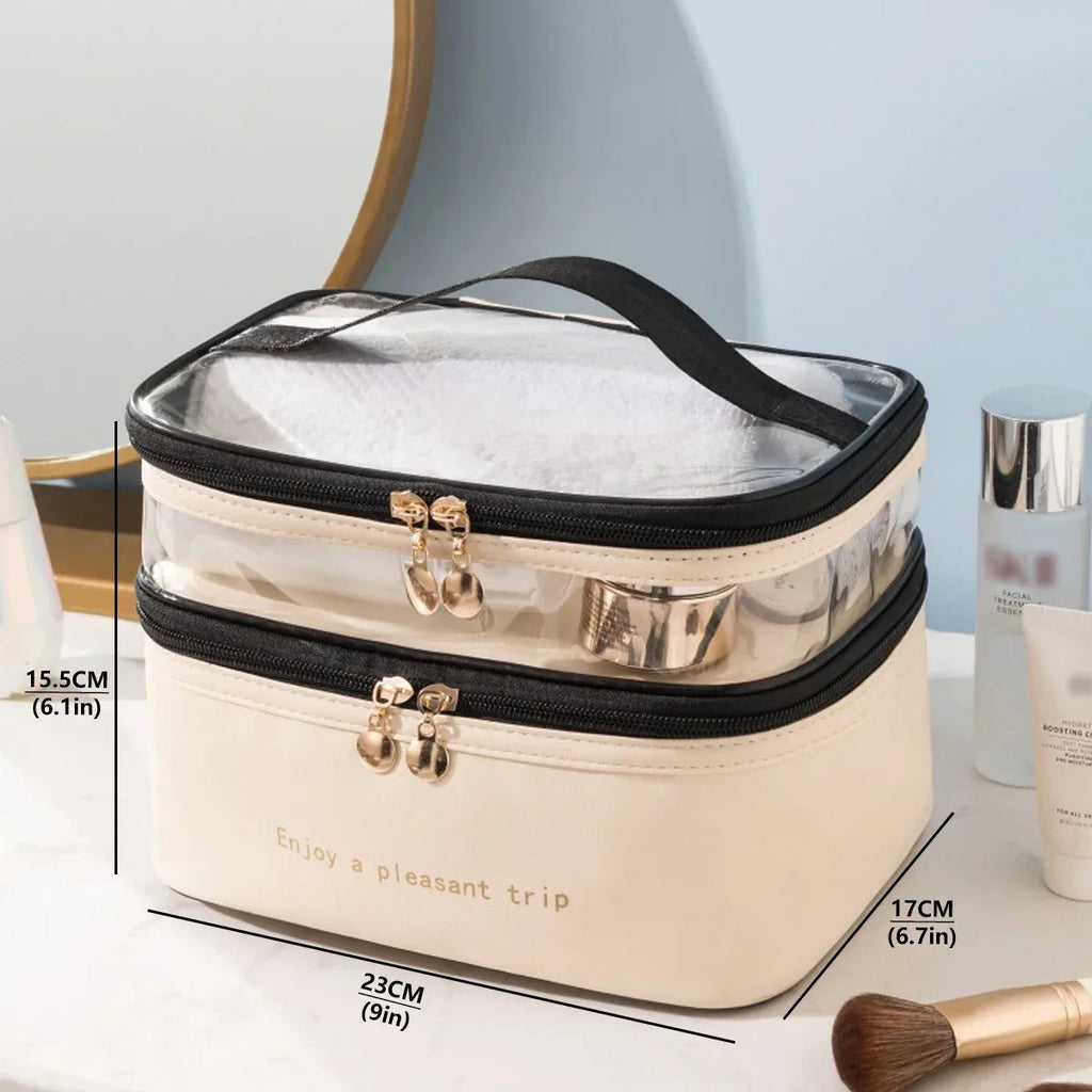 Avtoit | Cosmavera Cosmetic Bag | 2-in-1 Design | Transparent & Waterproof | For Travel & Everyday