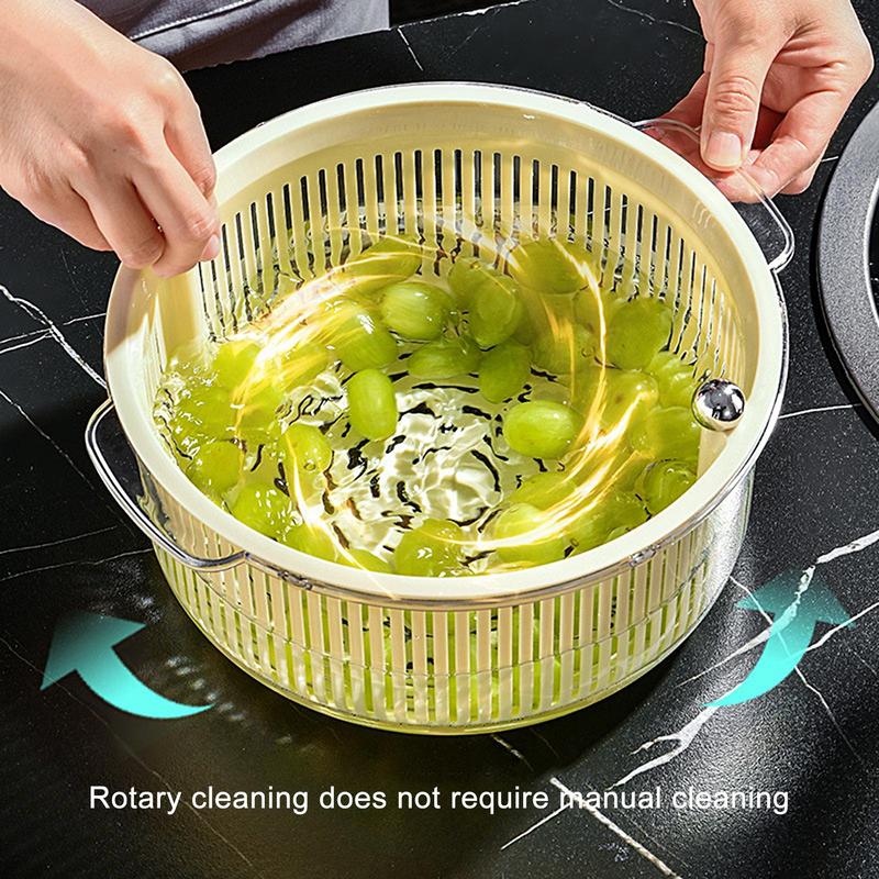Avtoit | Manual Spin Vegetable Drainer Basket