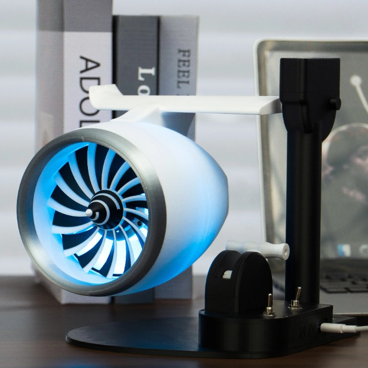 Avtoit | Turbojet Fan-Style Mist Humidifier with RGB Lighting – AeroMist