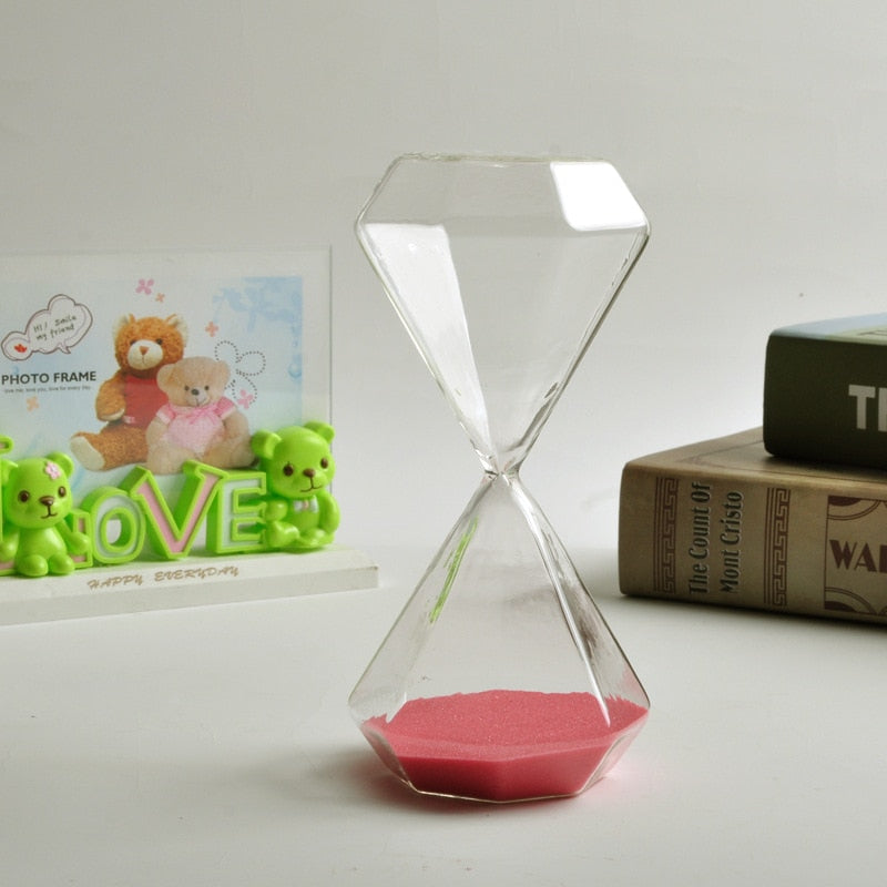 Avtoit | 5–60 Minute diamond hourglass, hourglass, hourglass, children's gift, hourglass, home decoration, available in multiple color options