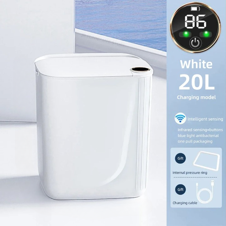 Avtoit | Smart Sensor Trash Can with Digital Display & Type-C Charging – CleanBin