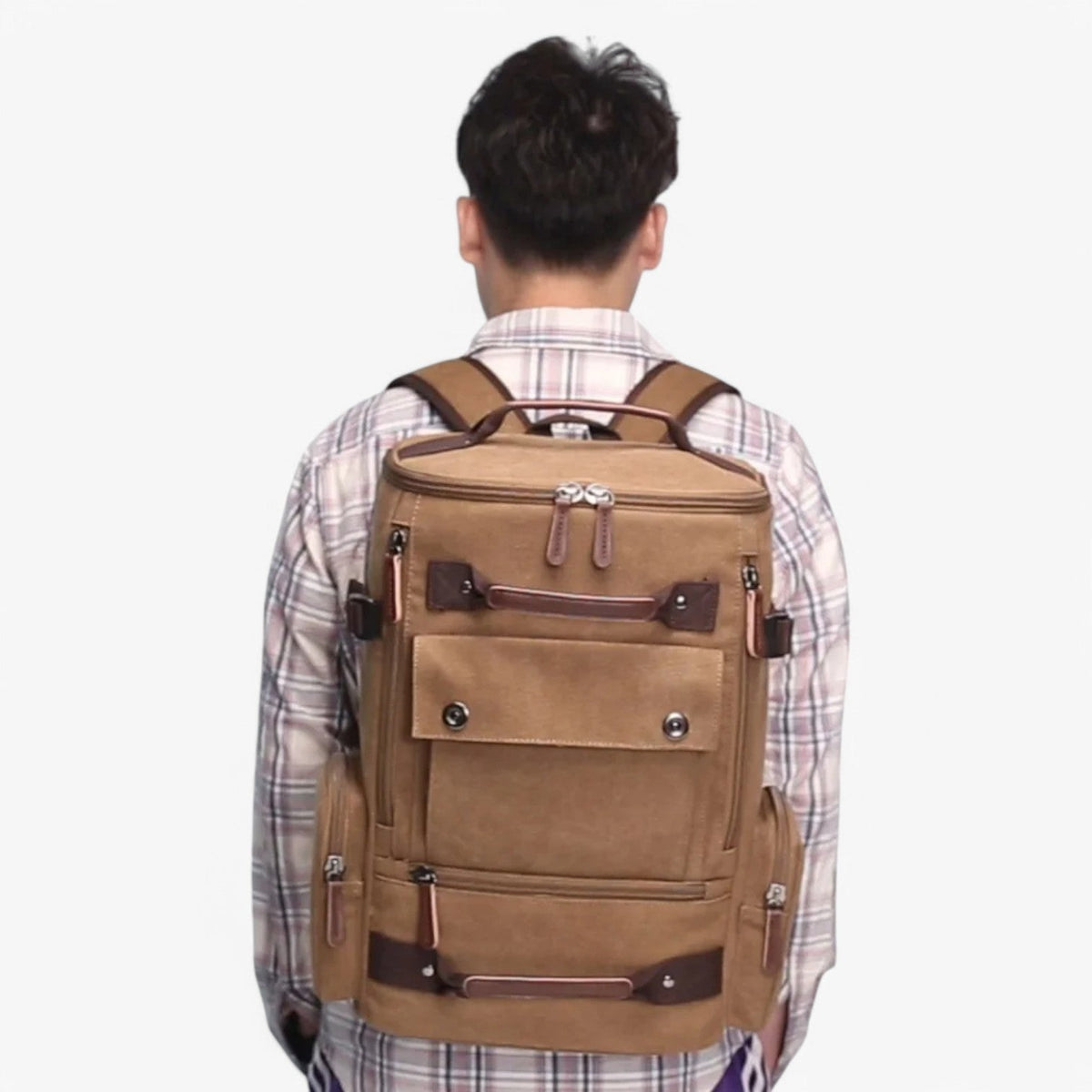 Avtoit | Vintage Canvas Backpack – Stylish & Functional with Laptop Compartment for Everyday & Adventure